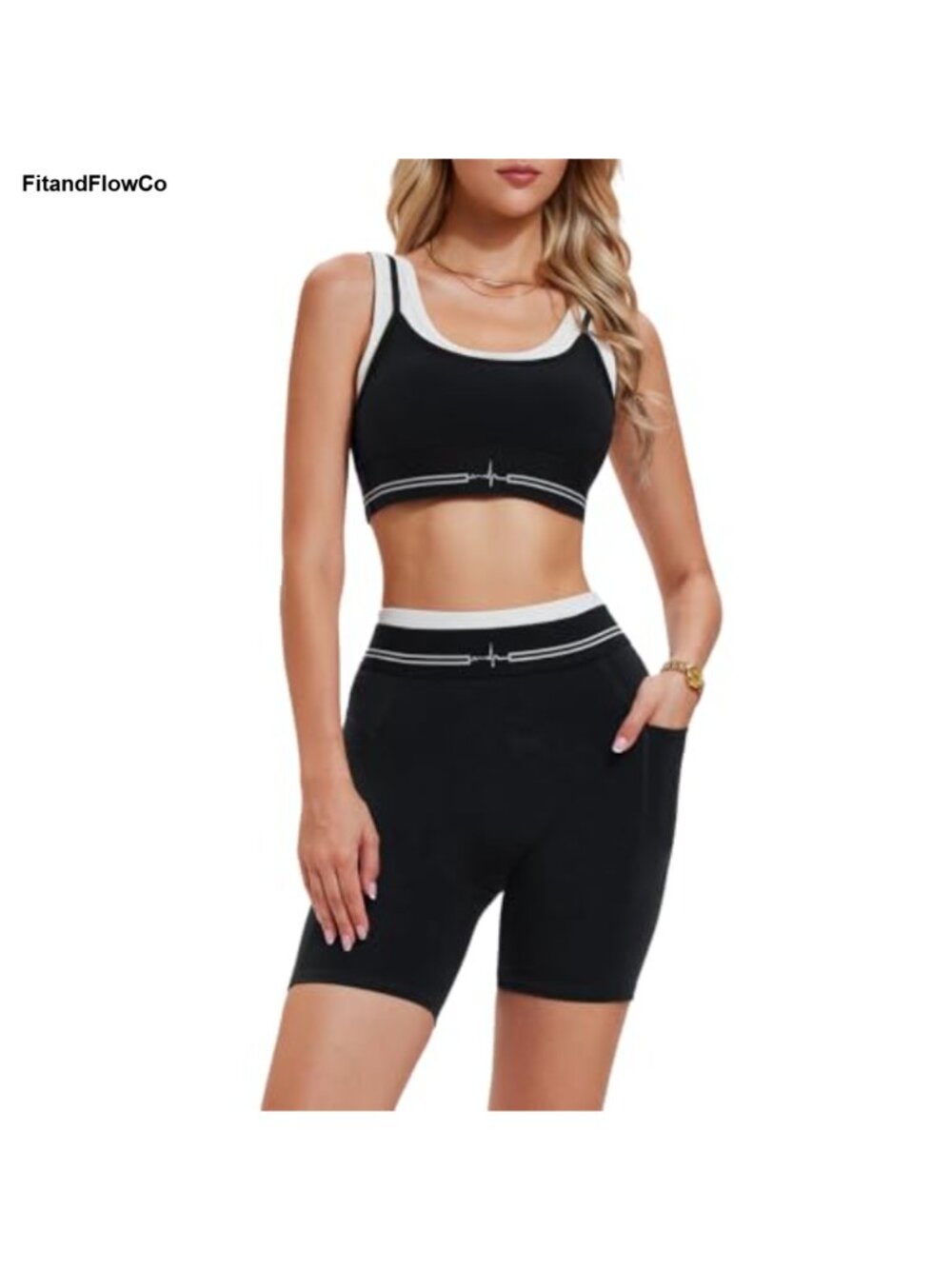Seamless Workout Set Backless Sports Bra High Waist Shorts 2 Piece